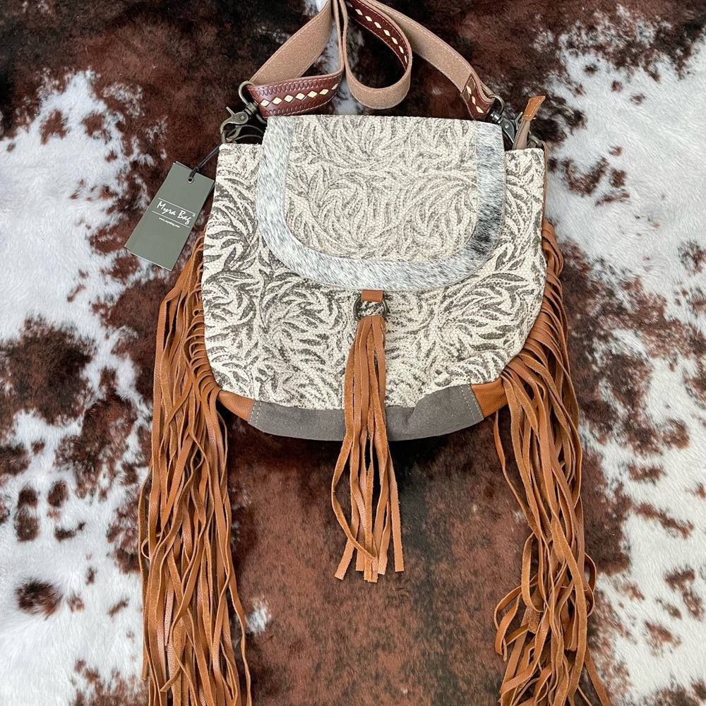 Myra Bag Monochromatic Foliage Satchel